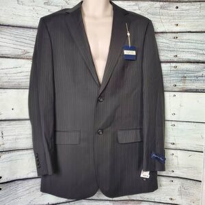 Joseph & Feiss Men’s Pinstripe Wool Suit Jacket Blazer Size 39L New With Tags
